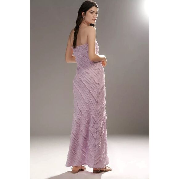 Anthropologie Endless Rose Strapless Textured Column Midi Dress - Picture 8 of 13